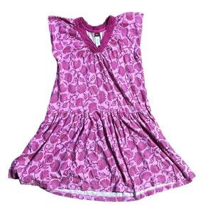 Tea collection girls twirl dress pink crochet neckline 10